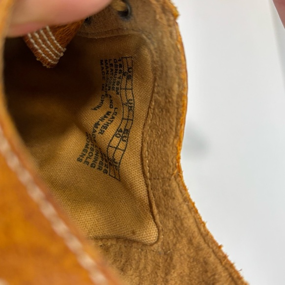 Timberland Earthkeepers Womens 9 Glancy Peep Toe Brown Leather Heels Booties - Picture 8 of 8